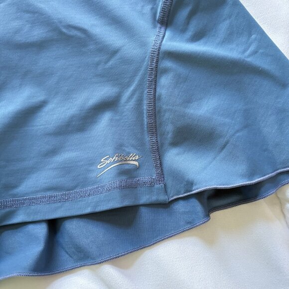 Sofibella Tennis Golf Skort Skirt Blue Stretch Womens Size Large Outdoor - Picture 2 of 7